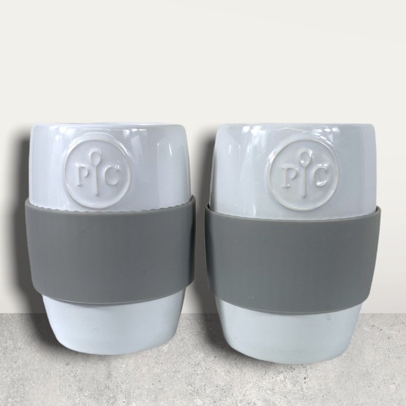 PAMPERED CHEF set of TWO cups with protective silicone sleeves - Picture 3 of 6